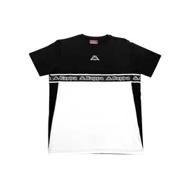 Men’s Short Sleeve T-Shirt Kappa 31154XW A10 Black, Size: XL