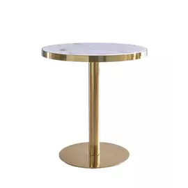 Tavoline per bare dhe restorante me bazament gold Diameter 60 cm Lartesi 72 cm