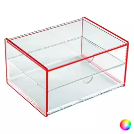 Box with compartments polypropylene (13 x 9,2 x 17,1 cm), Color: Green