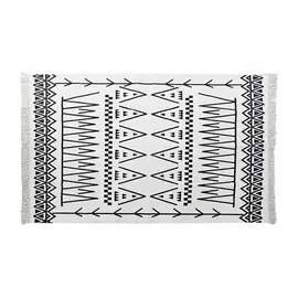 Carpet DKD Home Decor Black White Ikat (120 x 180 x 0,7 cm)
