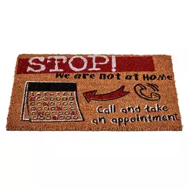 Doormat Stop Red Brown Coconut Fibre (40 x 1,5 x 60 cm)