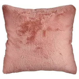 Cushion With hair Pink Synthetic Leather (60 x 2 x 60 cm)