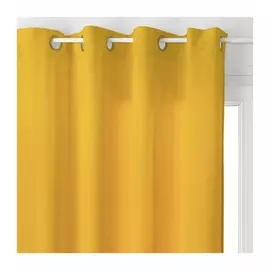 Curtain Atmosphera Lilou Polyester Mustard (140 x 260 cm)