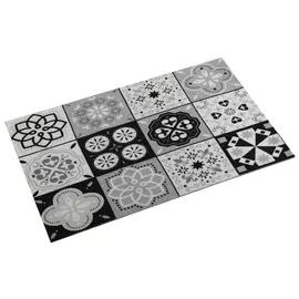 Carpet Mosaic Versa Blk Black Polyester (50 x 2 x 80 cm)