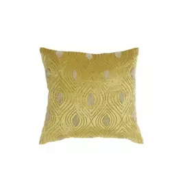 Cushion DKD Home Decor Yellow (45 x 45 cm)