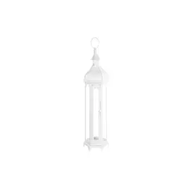 Lantern DKD Home Decor Crystal Metal White (20 x 17 x 55 cm)