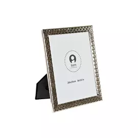 Photo frame DKD Home Decor Silver Metal Shabby Chic (23,5 x 2 x 28,5 cm)