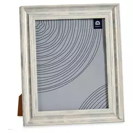 Photo frame Crystal Silver Wood Brown Plastic (26 x 2 x 31 cm)