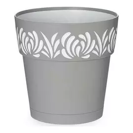 Self-watering pot Gaia Grey Plastic (19 x 19 x 19 cm)