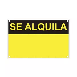 Sign Normaluz Se alquila PVC (45 x 45 x 70 cm)