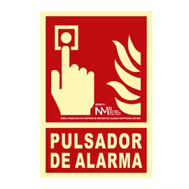 Sign Normaluz Pulsador de alarma PVC (21 x 30 cm)