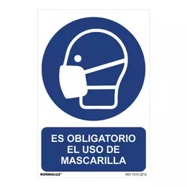 Sign Normaluz Es obligatorio el uso de mascarilla PVC (30 x 40 cm)