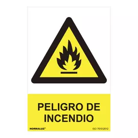 Sign Normaluz Peligro de incendio PVC (30 x 40 cm)