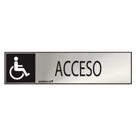 Sign Normaluz Acceso Stainless steel (5 x 20 cm)