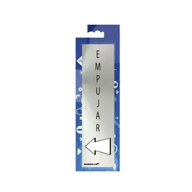 Sign Normaluz Empujar Stainless steel (5 x 20 cm)