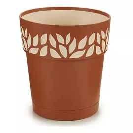 Planter Cloe Plastike kafe (15 x 15 x 15 cm)