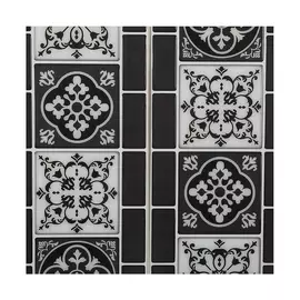 Stickers Atmosphera Ornamental Tile Black 2 Units (30,5 x 25 x 0,3 cm)