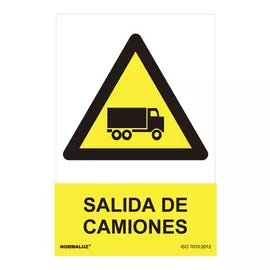 Sign Normaluz Salida de Camiones PVC (30 x 40 cm)