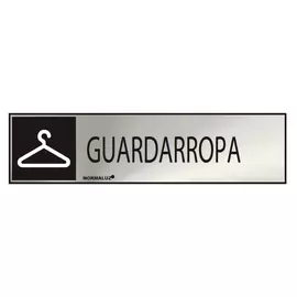 Sign Normaluz Guardarropa Adhesive Stainless steel (5 x 20 cm)