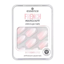 Thonjtë e rremë Essence Click & Go Nails 02-babyboomer style manikyr francez 12 njësi