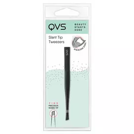 Tweezers for Plucking QVS Stainless steel Black