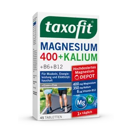 TAXOFIT MAGNEZIUM 400+KALIUM +B6+B12