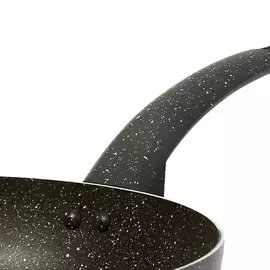 Frying pan with granite coating