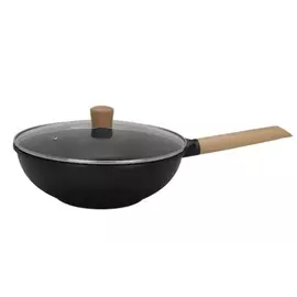 Deep frying pan with Fusomoku lid