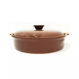 Ceramic pan with lid