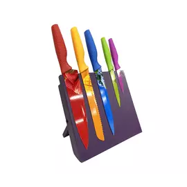 Knife Set With Magnetic Holder 6 Pieces