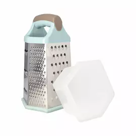 6-angle stainless steel grater with silicone base