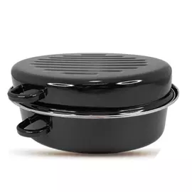 Oval Baking Pan With Fetto Lid 42 cm