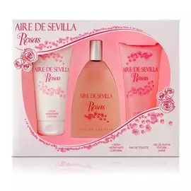 Women's Perfume Set Agua Rosas Aire Sevilla (3 pcs) (3 pcs)
