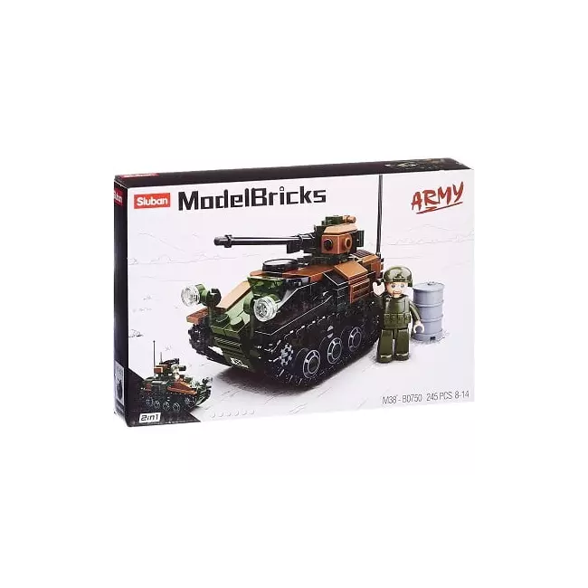 Lego with 245 parts with Sluban tank