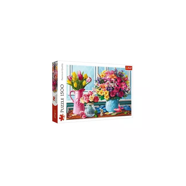 Puzzle with 1500 pieces "Flowers in Vases" Trefl