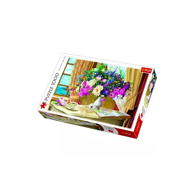 Puzzle me 1000 cope "Flowers in the morning" Trefl
