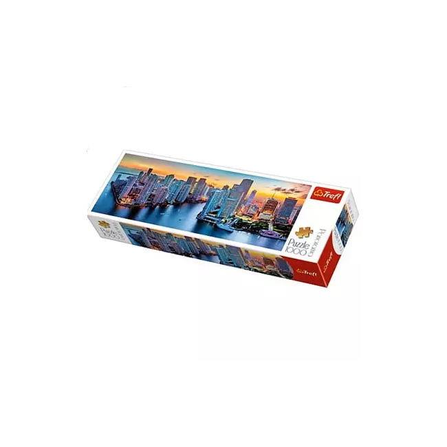 Puzzle with 1000 pieces Panorama "Miami after dark" Trefl