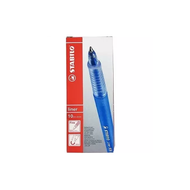 Pen STABILO liner fine 808 Ballpoint blu