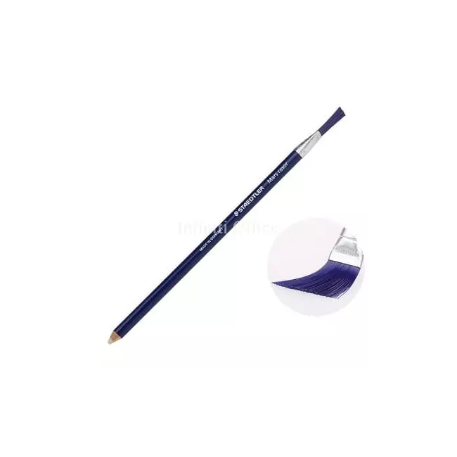 Pencil-shaped rubber with Staedtler brush