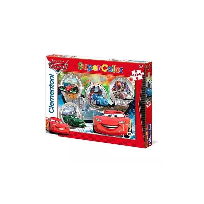 Puzzlle maxi 24 cars the world clementoni