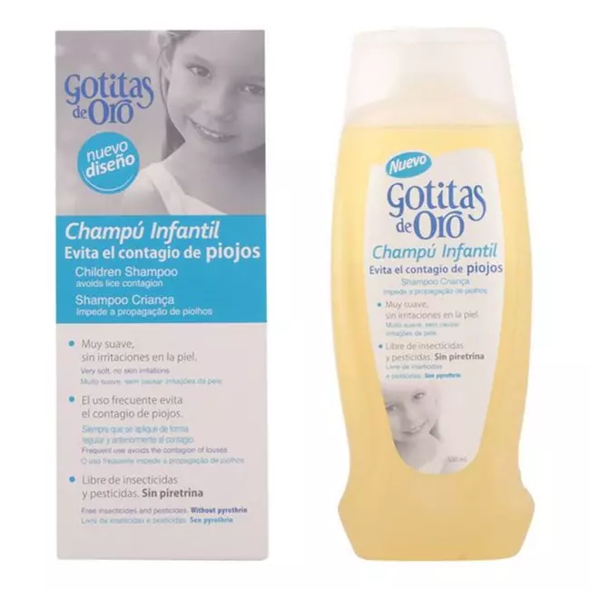 Anti-Lice Shampoo Gotitas De Oro Instituto Español (500 ml)