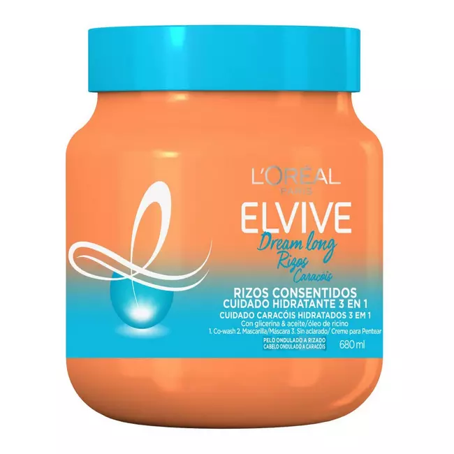 Hydrating Mask L'Oreal Make Up Elvive Dream Long 3-in-1 Marked and defined curls (200 ml)