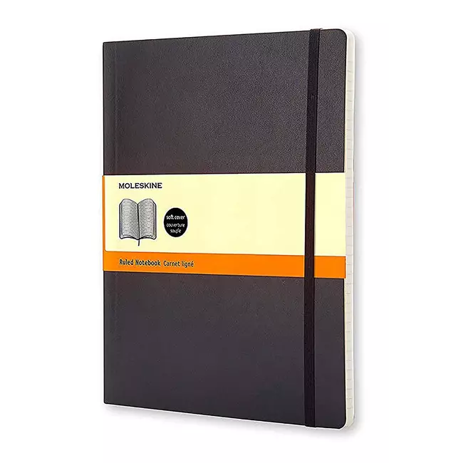 Classic Ruled Notebook Xl Black (soft Cover)