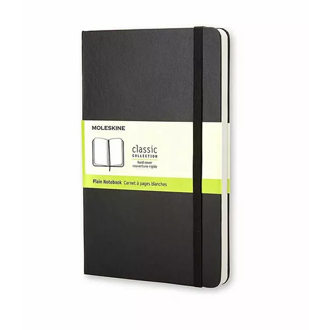 Notebook klasik i thjeshtë Sm i zi (kapak i fortë)