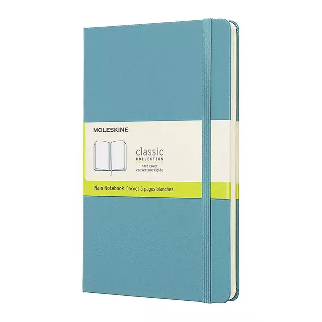 Classic Plain Notebook Large Reef Blue (hard Cover)