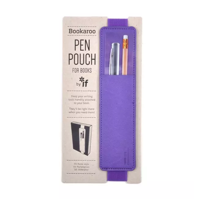 Bookaroo Pen Pouch For Books Purple