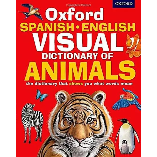 Fjalori vizual anglisht i Oksfordit Spanjisht i Kafshëve