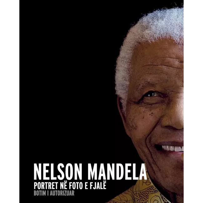 Nelson Mandela Portret Ne Foto E Fjale