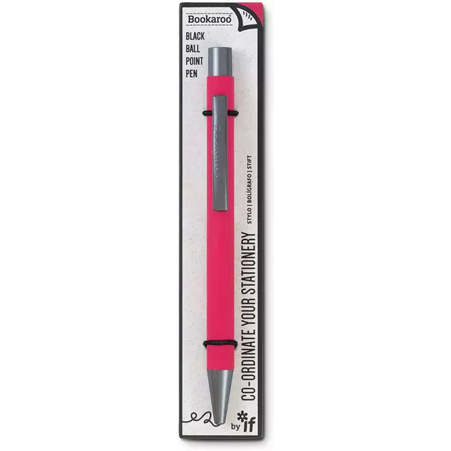 Bookaroo Ball Point Pen - Hot Pink
