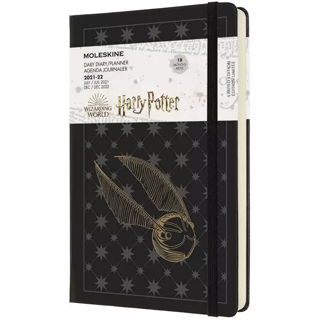 18 Months Harry Potter Daily Diary 2022 Large Black